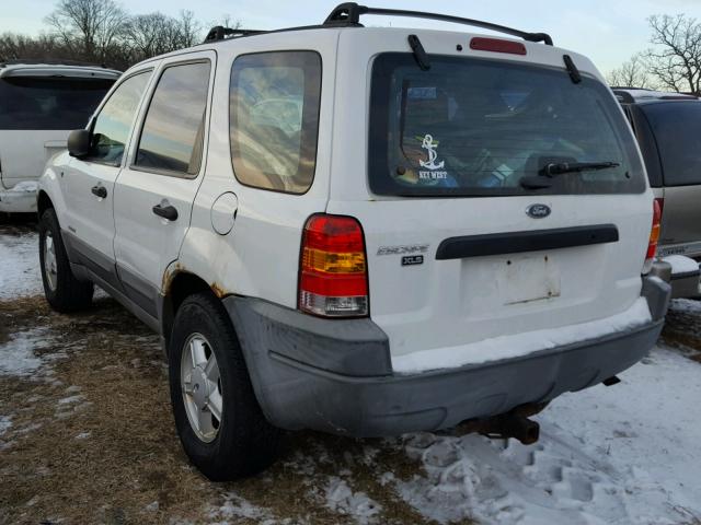 1FMYU02171KE86000 - 2001 FORD ESCAPE XLS WHITE photo 3