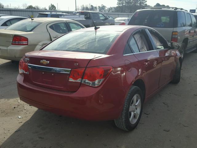 1G1PC5SB9D7206554 - 2013 CHEVROLET CRUZE LT RED photo 4