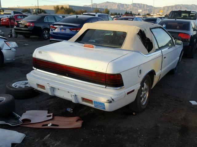 1C3XJ45J0KG128757 - 1989 CHRYSLER LEBARON WHITE photo 4