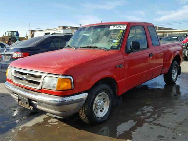 1FTCR14A2VPB45941 - 1997 FORD RANGER SUP RED photo 2