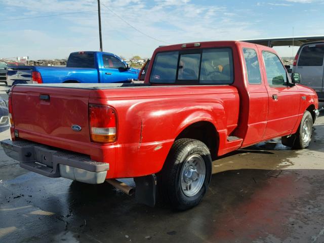 1FTCR14A2VPB45941 - 1997 FORD RANGER SUP RED photo 4