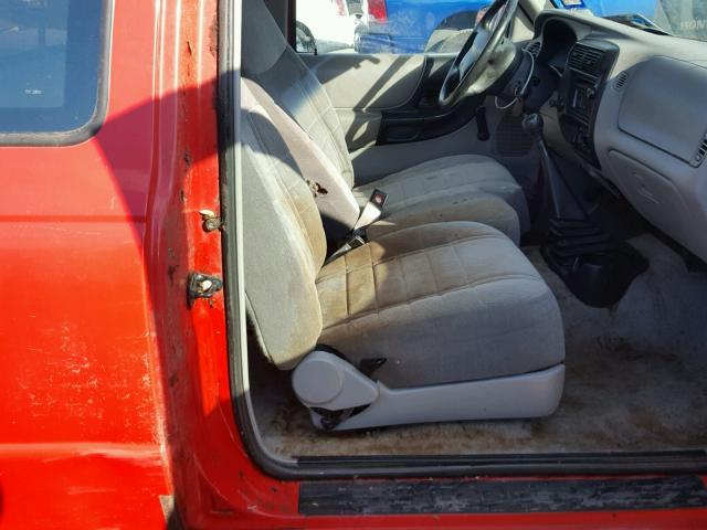 1FTCR14A2VPB45941 - 1997 FORD RANGER SUP RED photo 5