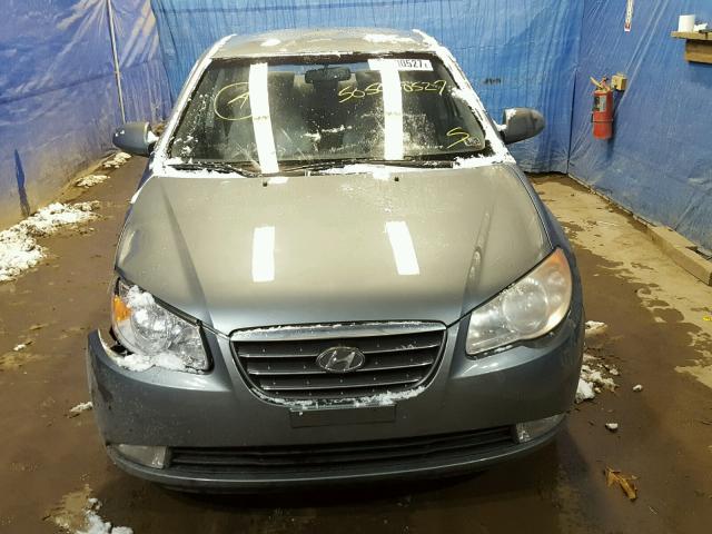 KMHDU46D99U799740 - 2009 HYUNDAI ELANTRA GL GRAY photo 9