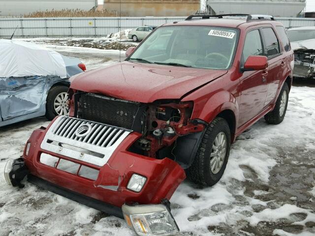 4M2CN9HG9AKJ16978 - 2010 MERCURY MARINER PR RED photo 2