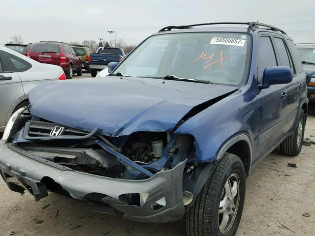 JHLRD186XXC058297 - 1999 HONDA CR-V EX BLUE photo 2