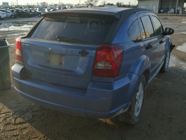 1B3HB28B17D133921 - 2007 DODGE CALIBER BLUE photo 4