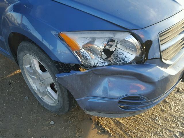 1B3HB28B17D133921 - 2007 DODGE CALIBER BLUE photo 9