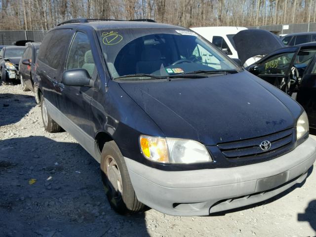 4T3ZF13C33U553274 - 2003 TOYOTA SIENNA LE BLUE photo 1