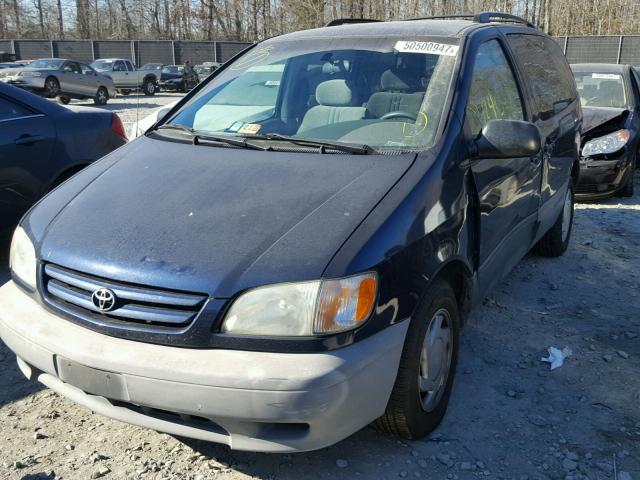 4T3ZF13C33U553274 - 2003 TOYOTA SIENNA LE BLUE photo 2