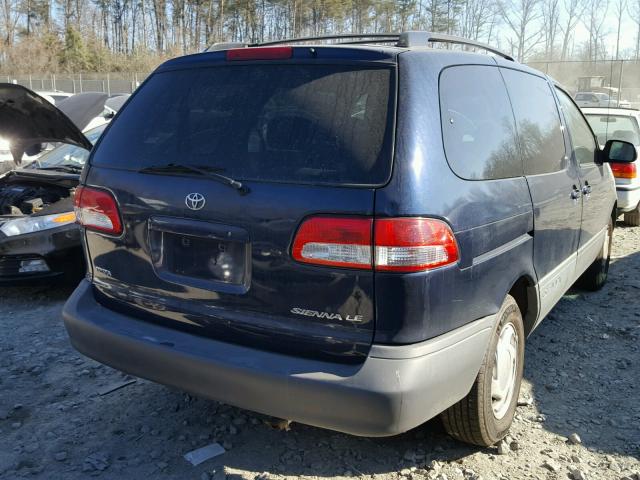 4T3ZF13C33U553274 - 2003 TOYOTA SIENNA LE BLUE photo 4