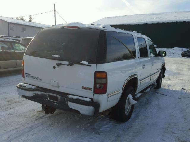 1GKFK16T21J308055 - 2001 GMC YUKON XL K WHITE photo 4