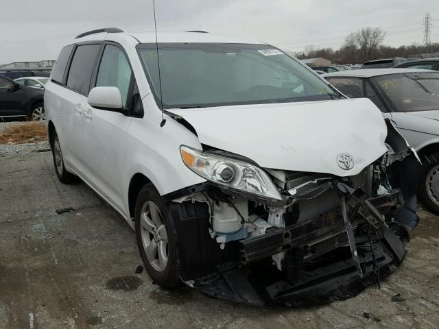 5TDKK3DC5BS011097 - 2011 TOYOTA SIENNA LE WHITE photo 1