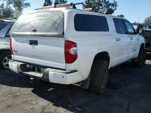 5TFHY5F13GX509509 - 2016 TOYOTA TUNDRA CRE WHITE photo 4