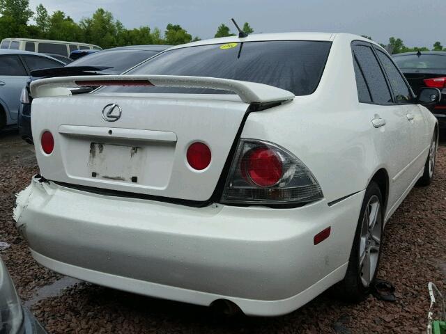 JTHBD182310005864 - 2001 LEXUS IS 300 WHITE photo 4