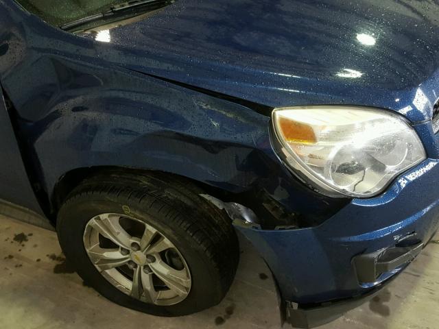 2CNALDEW9A6400952 - 2010 CHEVROLET EQUINOX LT BLUE photo 9