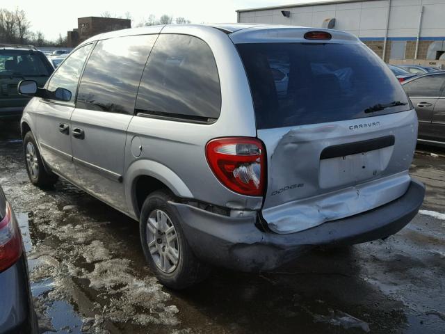 1D8GP25E56B556703 - 2006 DODGE CARAVAN SE SILVER photo 3