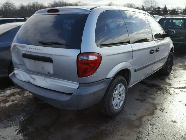 1D8GP25E56B556703 - 2006 DODGE CARAVAN SE SILVER photo 4