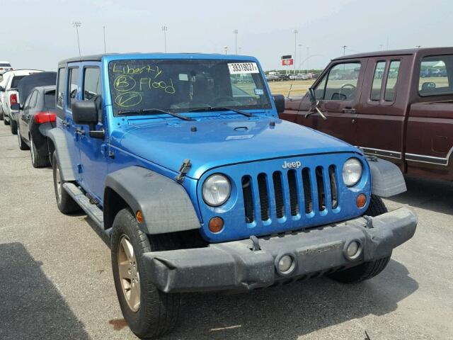 1J4BA3H14AL166603 - 2010 JEEP WRANGLER U BLUE photo 1