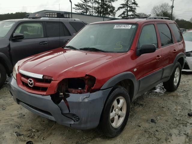 4F2YZ02Z66KM27894 - 2006 MAZDA TRIBUTE I RED photo 2