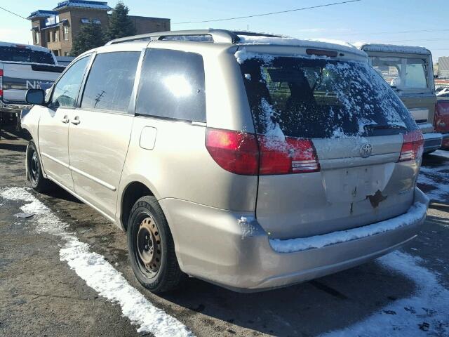 5TDZA23C65S262700 - 2005 TOYOTA SIENNA CE GOLD photo 3