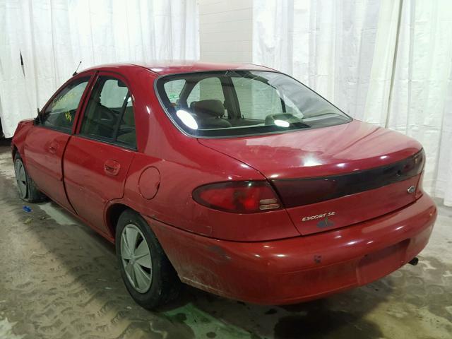 3FAFP13P72R215002 - 2002 FORD ESCORT RED photo 3