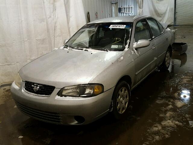 3N1CB51D42L619425 - 2002 NISSAN SENTRA XE SILVER photo 2