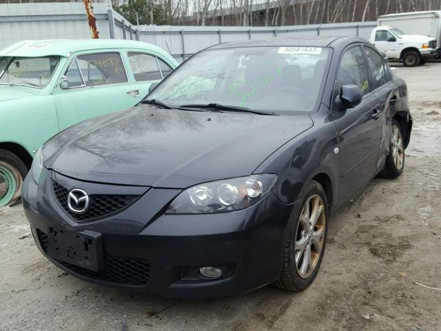 JM1BK32F081174453 - 2008 MAZDA 3 I BLACK photo 2