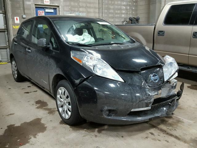 1N4AZ0CP0FC310908 - 2015 NISSAN LEAF S BLACK photo 1