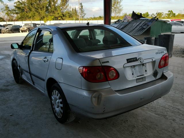 1NXBR32E58Z024433 - 2008 TOYOTA COROLLA CE SILVER photo 3