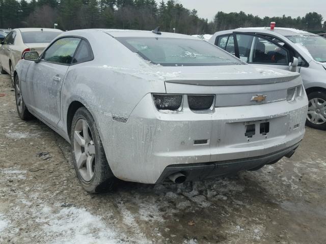 2G1FC1E36C9103601 - 2012 CHEVROLET CAMARO LT SILVER photo 3