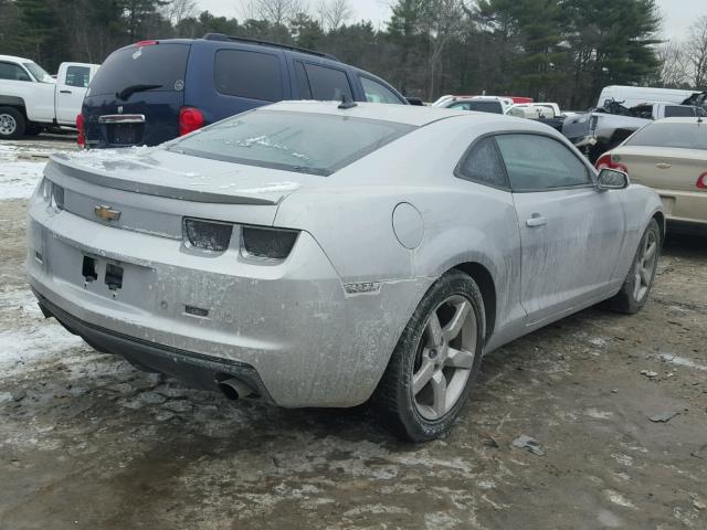 2G1FC1E36C9103601 - 2012 CHEVROLET CAMARO LT SILVER photo 4