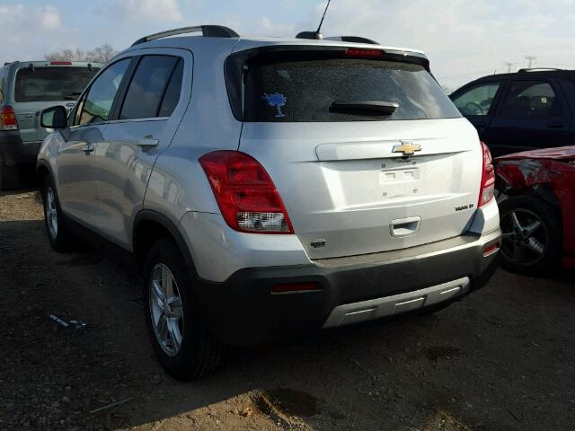 KL7CJLSBXGB622353 - 2016 CHEVROLET TRAX 1LT SILVER photo 3