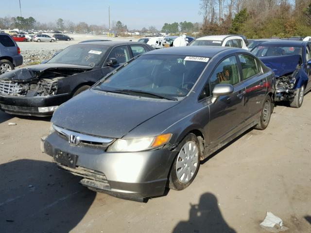 1HGFA16586L061119 - 2006 HONDA CIVIC LX GRAY photo 2