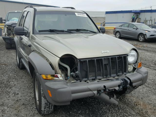 1J4GK48K76W239227 - 2006 JEEP LIBERTY SP BROWN photo 1