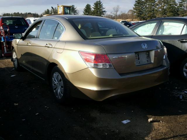 1HGCP26309A043669 - 2009 HONDA ACCORD LX GOLD photo 3