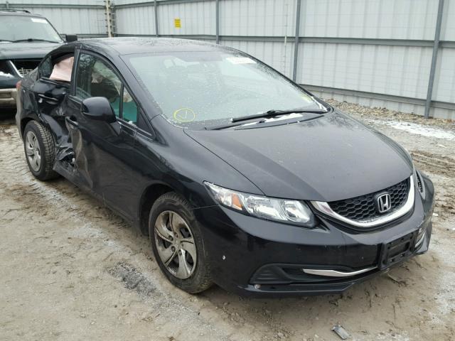 2HGFB2F58DH565831 - 2013 HONDA CIVIC LX BLACK photo 1