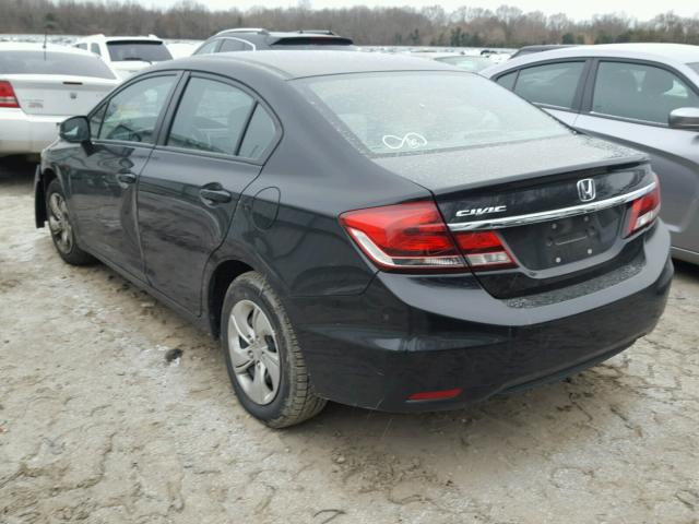 2HGFB2F58DH565831 - 2013 HONDA CIVIC LX BLACK photo 3