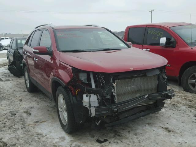 5XYKT4A68FG578974 - 2015 KIA SORENTO LX RED photo 1