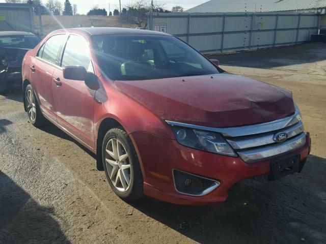 3FAHP0JG7CR161529 - 2012 FORD FUSION SEL RED photo 1