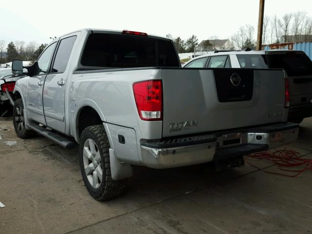 1N6AA0EC6BN315232 - 2011 NISSAN TITAN S SILVER photo 3