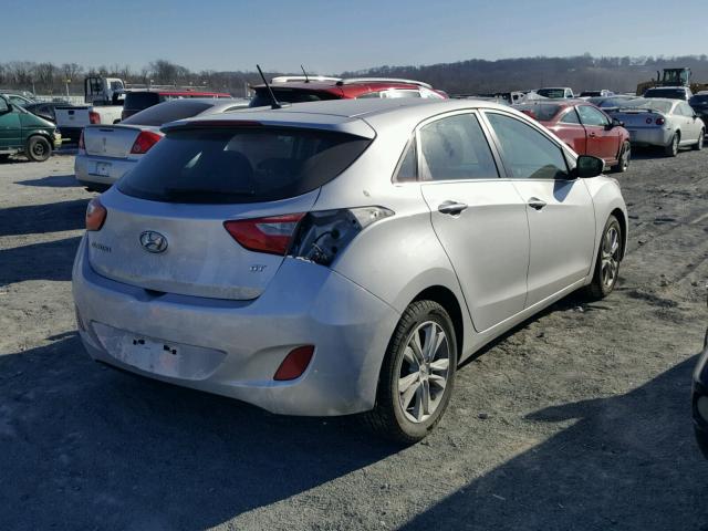 KMHD35LH0EU178753 - 2014 HYUNDAI ELANTRA GT SILVER photo 4