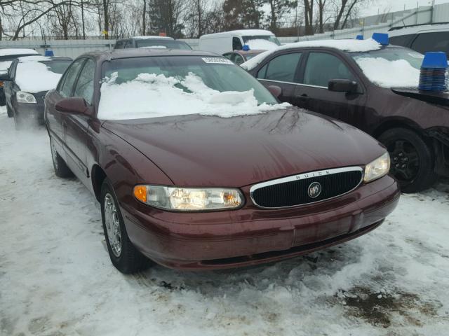 2G4WS52J521210152 - 2002 BUICK CENTURY CU BURGUNDY photo 1