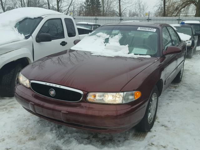 2G4WS52J521210152 - 2002 BUICK CENTURY CU BURGUNDY photo 2