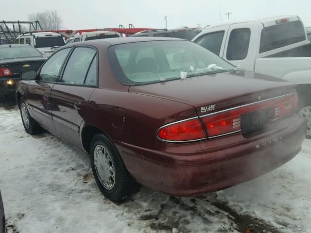 2G4WS52J521210152 - 2002 BUICK CENTURY CU BURGUNDY photo 3