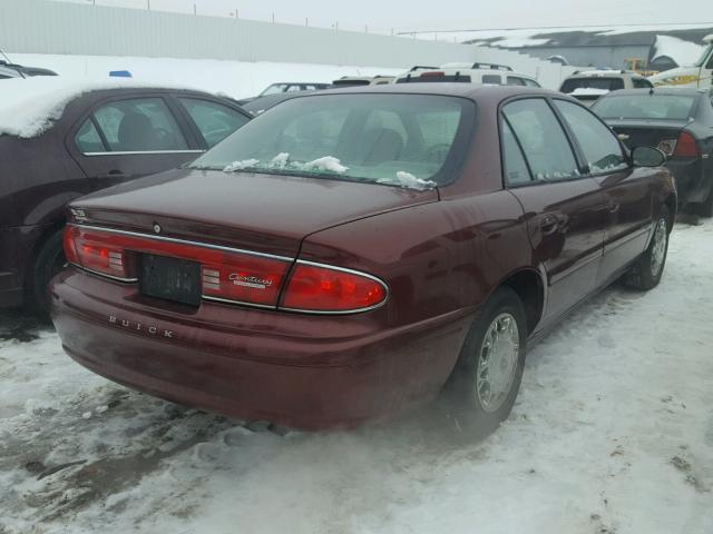 2G4WS52J521210152 - 2002 BUICK CENTURY CU BURGUNDY photo 4