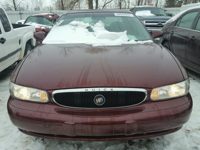 2G4WS52J521210152 - 2002 BUICK CENTURY CU BURGUNDY photo 9