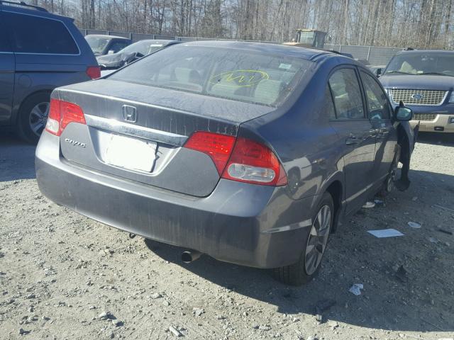 19XFA1F80BE011844 - 2011 HONDA CIVIC EX Srebrny zdjęcie 4