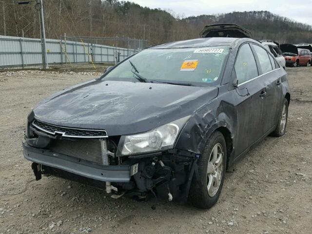 1G1PC5SB9D7254135 - 2013 CHEVROLET CRUZE LT BLACK photo 2