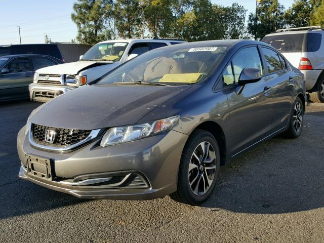19XFB2F80DE207398 - 2013 HONDA CIVIC EX GRAY photo 2