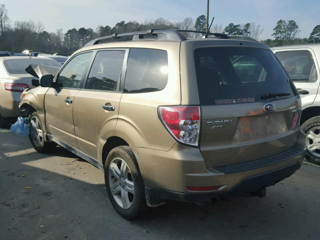 JF2SH63669H779411 - 2009 SUBARU FORESTER 2 GOLD photo 3